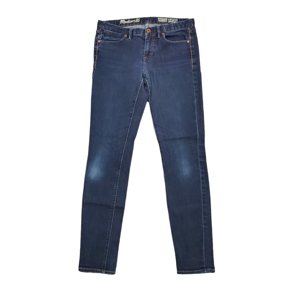 Madewell Skinny Skinny 28x32 (Meas 30x31 8" Low Rise) Dark Wash Stretch Jeans A6